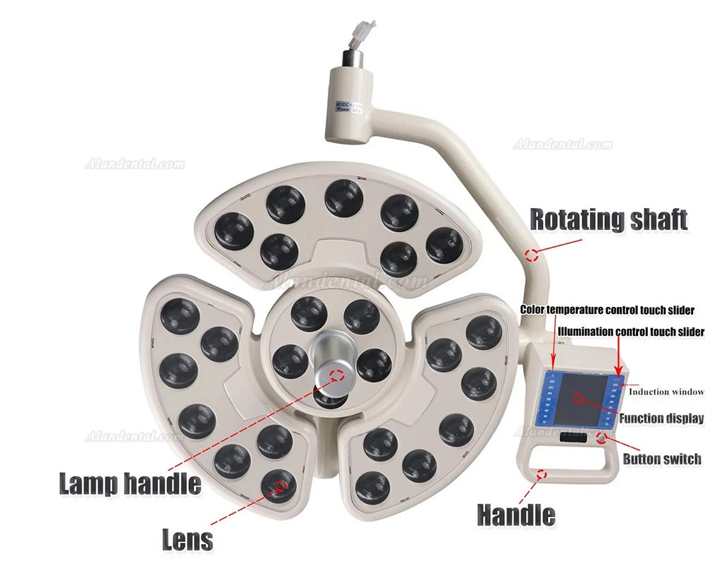 Saab KY-P138 Dental LED Surgical Implant Shadowless Light with Arm for Dental Chair